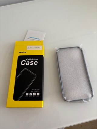 Funda JETech iPhone 12/12 Pro Negra silicona