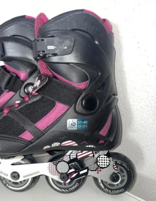 Patines en línea Oxelo negros y morados