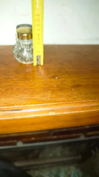 Salero y pimentero latón ingleses cristal