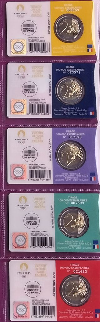 2 euros JJOO Paris 2024 - Edición 2021
