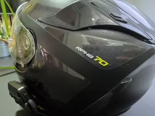 Casco Integral HJC Negro y Amarillo