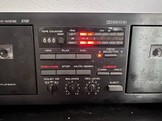 Pletina Doble Yamaha KX-W232 Negra