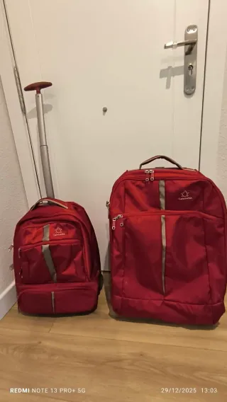 Conjunto 2 Maletas Caminatta Rojas