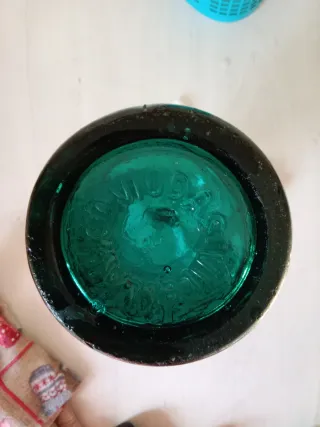 Sifón antiguo de vidrio