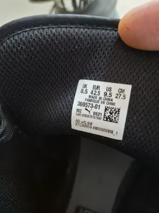 Zapatillas Adidas y Puma Negras y Blancas