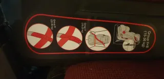 Silla de coche Isofix gris y negra