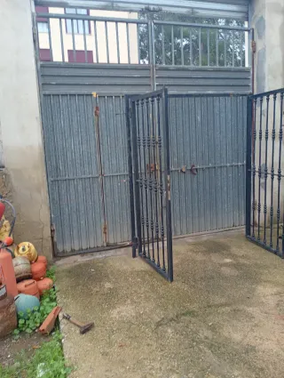 Puerta de forja doble de 1,95 de alta por 1,69