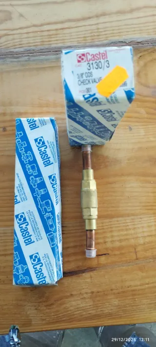 Válvula antirretorno Castel 3130/3 3/8 ODS