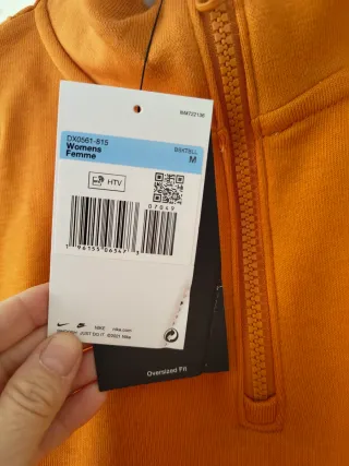 Sudadera Nike Dry Fit Naranja Talla M