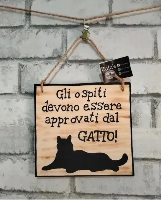 Targhetta Approvato dal Gatto