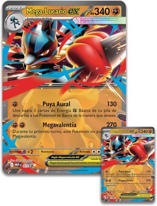Pokémon: Colección con Figura Mega-Lucario ex TCG