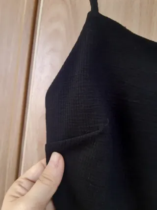 Vestido Negro Mango Talla S