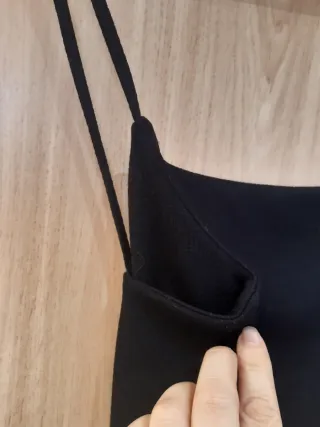 Vestido Negro Mango Talla S