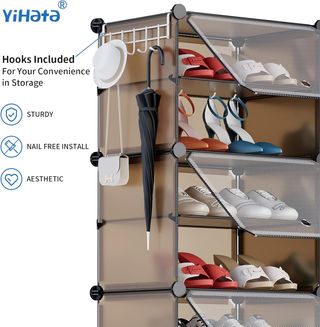 Scarpiera YIHATA 2x8 livelli 32 paia HE043