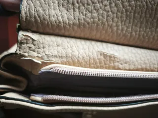 Bolso vintage beige mujer