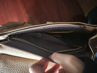 Bolso vintage beige mujer