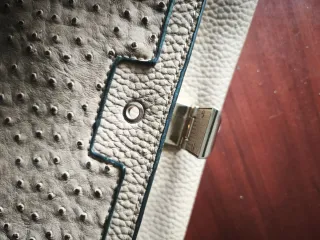 Bolso vintage beige mujer