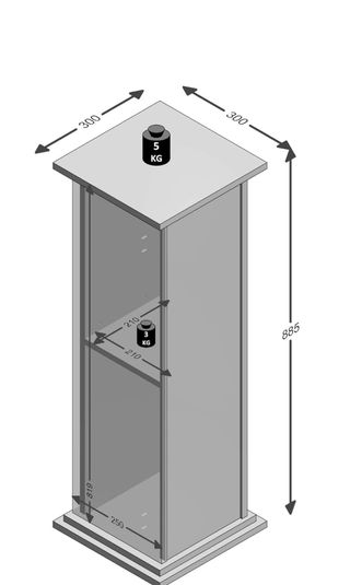 Columna decorativa madera