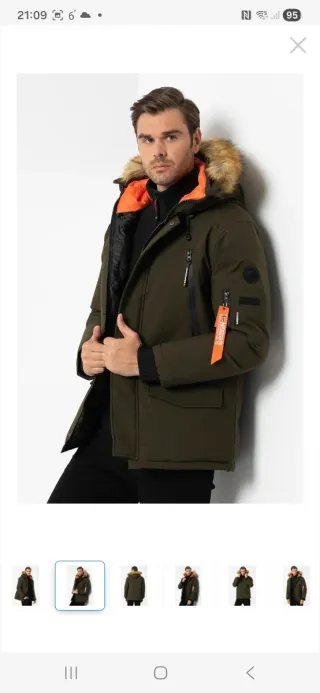 Parka Norway Arnold Hombre Talla L verde