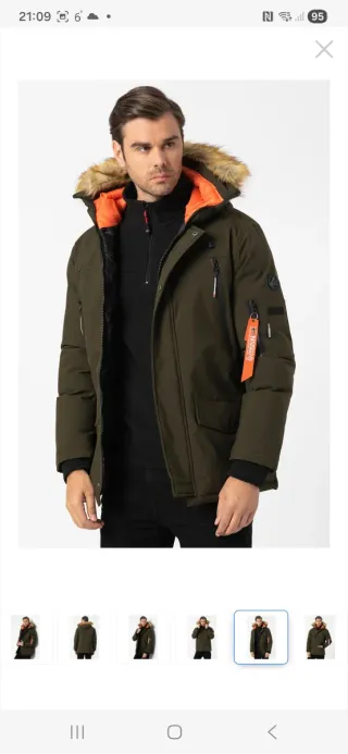 Parka Norway Arnold Hombre Talla L verde