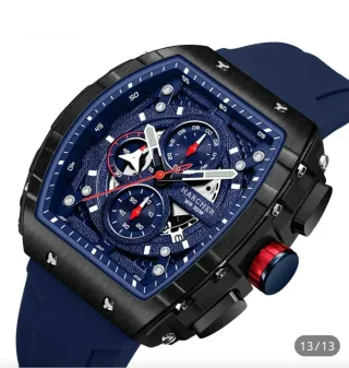 Reloj Harcher Hombre WR 30M Negro/Azul