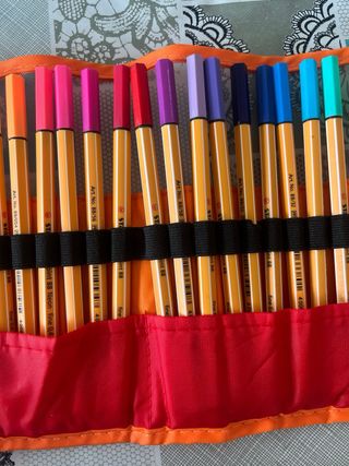 Estuche enrollable bolígrafos Stabilo