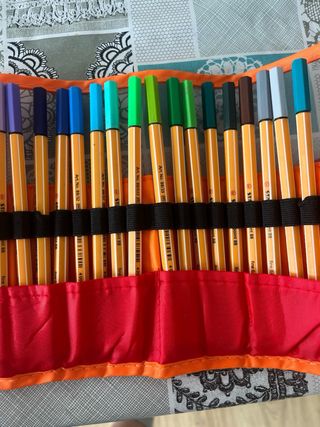 Estuche enrollable bolígrafos Stabilo