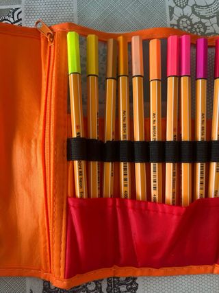 Estuche enrollable bolígrafos Stabilo