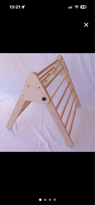 Triángulo Pikler madera