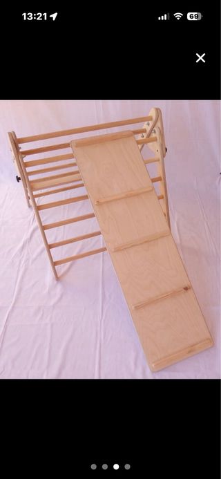 Triángulo Pikler madera