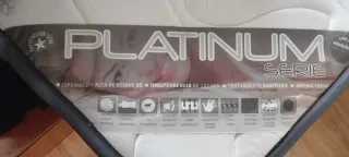 Colchón Viscoelástico + Base Tapizada Gris