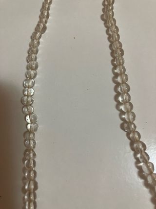 Collar fantasía negro y plateado