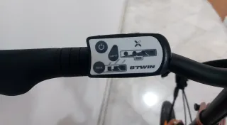 Bicicleta Eléctrica Plegable B'Twin Blanca