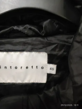 Plumífero Tintoretto Negro Cinturón