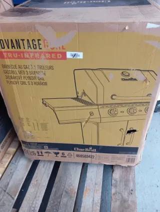 Barbacoa Gas 3 Quemadores Negra