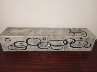 Mueble recibidor colgante con cajon y espejo