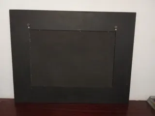 Mueble recibidor colgante con cajon y espejo