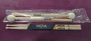 Baquetas de percusión JINBAO T1 y NOVA 5A