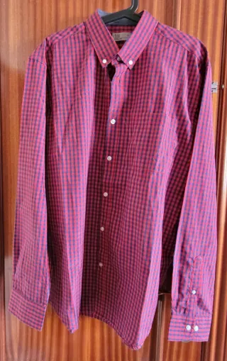 Camisa Cuadros Rojo y Azul Talla XL