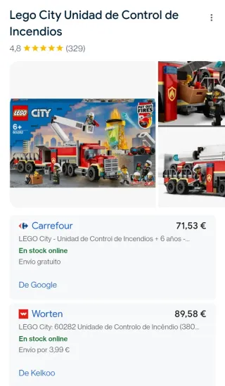 Lego City 60282 Camión Bomberos