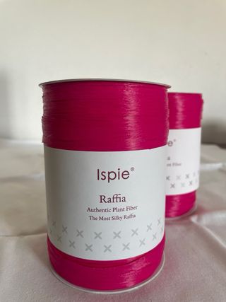 2 gomitoli rafia ISPIE magenta