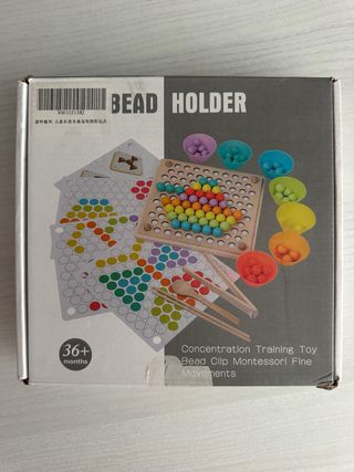 Juego motricidad fina Bead Holder