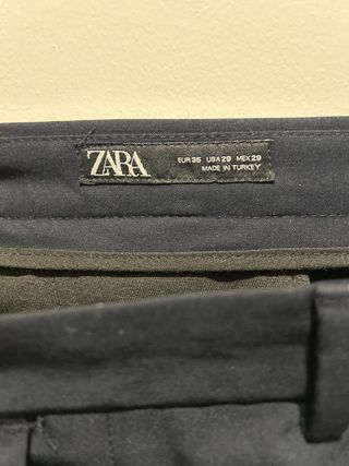 Traje Zara Azul Marino T-44 chaqueta y 36 pantalón