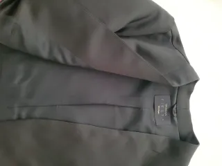 Vestido fiesta negro y turquesa floral