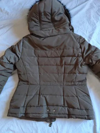 Chaqueta de plumas mujer marrón