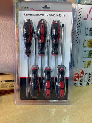 Set 6 Destornilladores CM 10-15cm