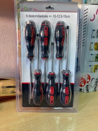 Set 6 Destornilladores CM 10-15cm