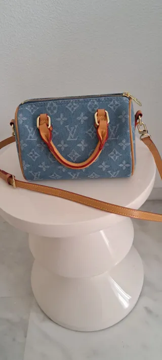 Bolso Louis Vuitton Speedy Denim Azul
