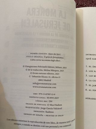 Paola Caridi./ La morera de Jerusalén