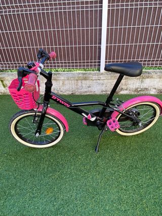 Bicicleta infantil Btwin 14 rosa